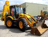 Стекло дверное правое (закалённое) для экскаватора-погрузчика JCB 3CX - 4CX  2005- (арт.011)