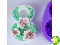 8 марта - Орхидеи, форма для мыла силиконовая