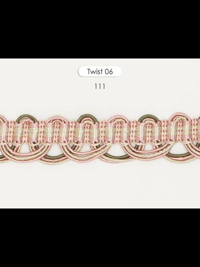 Twist 06, серия Delicious Decor . Тесьма оптом для отделки штор и текстиля, 2,7 см