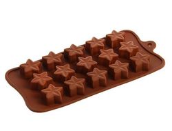 Форма для конфет и шоколада 15 ячеек 20,5х10,5х1,5 см &quot;Звездочет&quot;