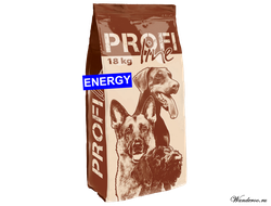 PREMIL PROFI LAINE ENERGE  (ПРЕМИЛ ПРОФИ ЛАЙН ЭНЕРДЖИ) корм для молодых собак крупных и средних пород, а также для взрослых активных собак с легкими  физическими нагрузками( мясной микс ) 18 КГ.