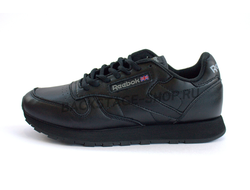 Кроссовки Reebok Classic Black кожаные