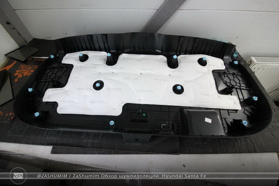 Шумоизоляция крышки багажника Hyundai Santa Fe
