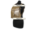 Кожаный женский рюкзак-трансформер Zipper коричневый