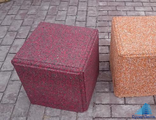 Куб из резиновой крошки, 40х40х55 см