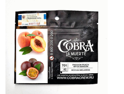 Табак Cobra Passion Peach Персик Маракуйя La Muerte 40 гр