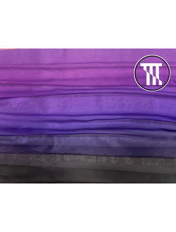 Перлшифон градиент, цв. Пурпурный + Фиолетовый + Черный