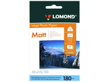 Фотобумага LOMOND матовая односторонняя 180г/10х15/50л