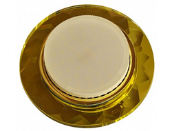 Спот GX53-5301-1 стекло желтый с гранями