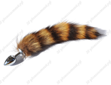Анальная пробка хвост енота anal plug raccoon tail