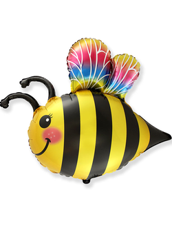 Фольгированный шар с гелием "Веселая пчелка" 79см
