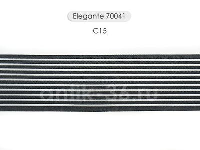 Арт. 70041, серия Elegante. Полосатая жаккардовая тесьма-бордюр
