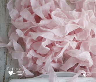 Шебби-лента Детский розовый 2 в интернет магазине Страна лент крупный план