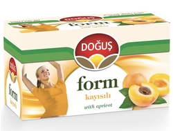 Чай Form трявяной с абрикосом ( Kayışlı), 20 пакетиков, Doğuş, Турция
