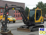 1166-01500 стекло правое заднее Volvo EC55, 55B Pro