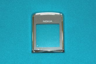 Стекло дисплея в рамке для Nokia 8800 Sirocco Silver Использованное