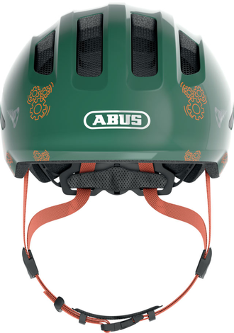 Шлем велосипедный ABUS Smiley 3.0 детский, зелёный с роботами