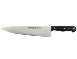 Нож (9425-3008) шефа, с заклёпками 250 мм, жёсткий (черный)