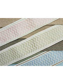 Широкая тканая отделочная тесьма-бордюр для штор под натуральную