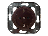 Розетка для внутреннего монтажа Salvador &quot;Ретро&quot; коричневая серия