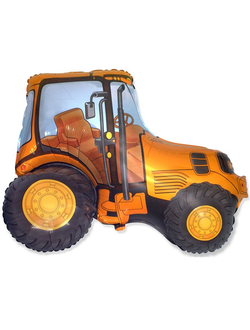 Трактор оранжевый 37"/ 74х94 см
