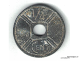 1/4 (четвертак) цента 1942 год. Французский Индокитай