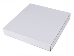 Коробка для упаковки подарка тонкая плоская Белая 31 * 26 * 2 см, 1 шт