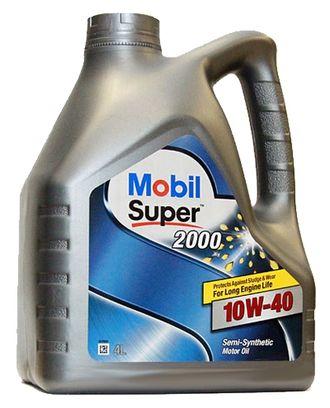 Моторное масло MOBIL Super 2000 X1 10W40 полусинтетическое 4 л.