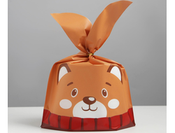 Мешок подарочный Большой «Мишка» (с клипсами), 21 * 33 см, 5 штук