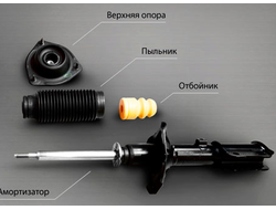 Передние амортизаторы, опорные подшипники, опоры, пружины Фокус 2