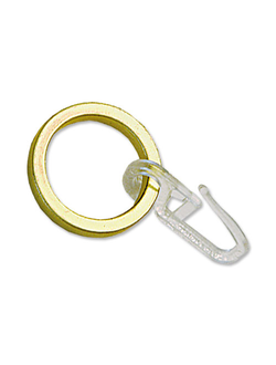 Кольцо плоское с крючком, 16 мм