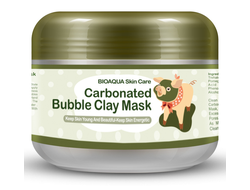 Bioaqua Carbonated Bubble Clay Mask очищающая кислородная маска для лица на основе глины,100гр