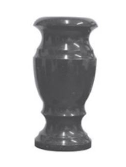 9761 Ваза гранит габбро диабаз 300*140*140