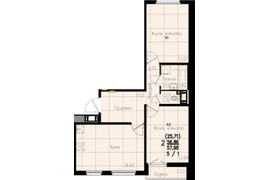 Планировка 2-х комнатной квартиры