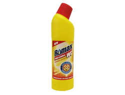 Универсальное чистящее средство "Romax WC" лимонная свежесть, 750гр