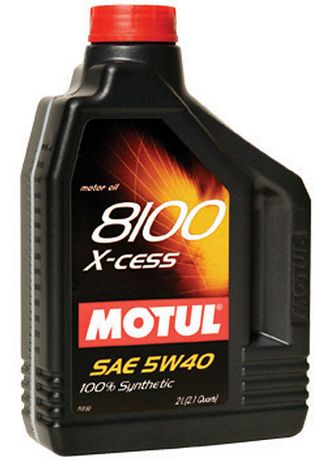 Масло моторное MOTUL 8100 X-cess 5W-40 2 л.100% синт. ACEA A3/B4-API SM/CF