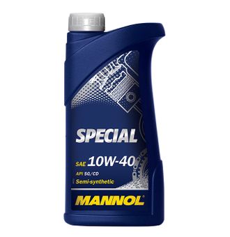 08047 Масло моторное MANNOL Special SAE 10W40 API SG/CD полусинтетическое 1 л.