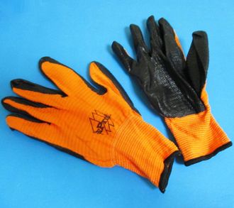 перчатки нейлоновые с нитриловым обливом 188-034