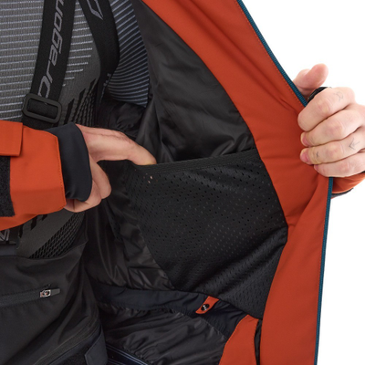 Куртка горнолыжная мужская Dragonfly Gravity Man Brown-Blue 810220-25-640