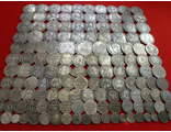 Коллекция царских полтин, полуполтин и мелких серебряных номиналов - 140 штук, с 1654 - 1917 год! Копии высокого качества!