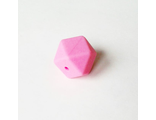 Силиконовый многогранник 17 мм. Розовый