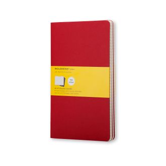 Записная книжка &quot;Cahier&quot; (в клетку, 3 шт.), Large, красная