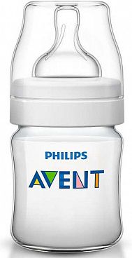 Бутылочка из полипропилена (125мл, 0 мес+) Philips Avent Серия Classic+, (SCF560/17)