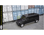 Premium class discreetly armored and elongated SUV based on LHD Mercedes-Benz G350d,G400d,G500 and AMG G63 W463, CEN BR4-BR7, 2025/26 YM