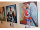 Флок-постер картин из спецпроекта "Ангелы, к которым можно прикоснуться" 50*50 см.