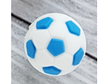 Футбольный мяч - голубой