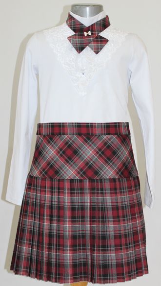 Школьная юбка со складками с 1 по 4 класс