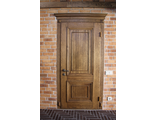 Морозостойка дверь с накладками из массива дуба