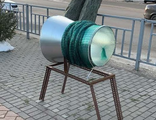 Сетка-рукав для упаковки ёлок зеленая диаметр 45см 300п.м.вязаная РФ