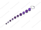 Анальная цепочка 10 удовольствий (30 см) фиолетовый
